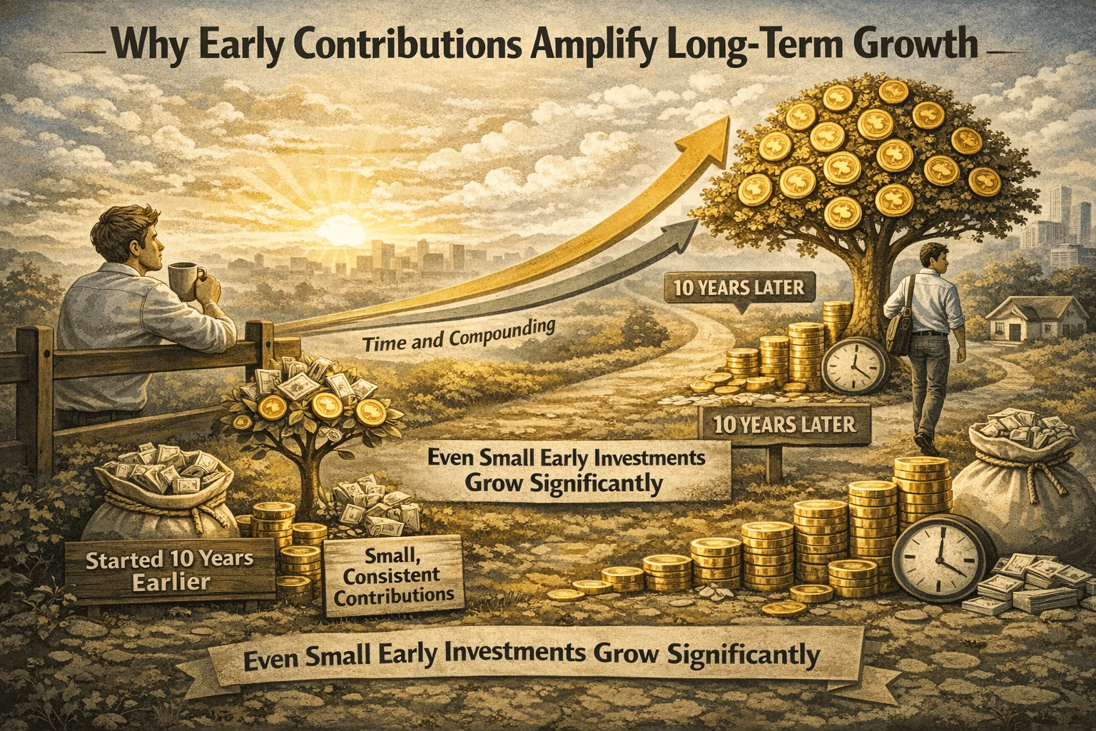 Why Early Contributions Amplify Long-Term Growth